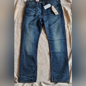 Levi's Men's Slim Straight Jeans - Dark Blue